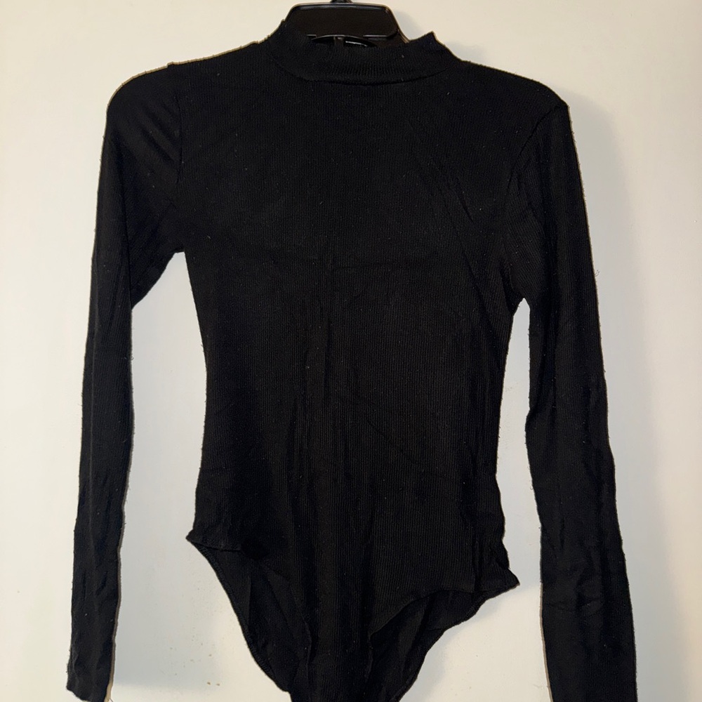 Elegant Black Long Sleeve Women's Top